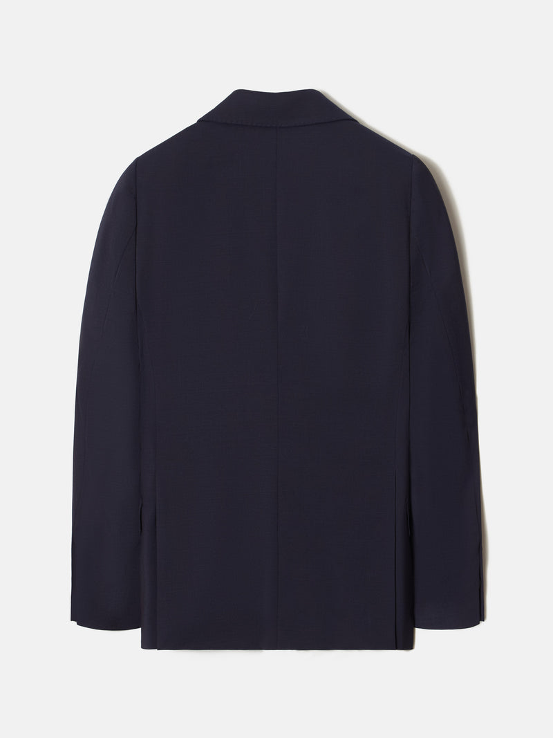 Light blue natural stretch suit jacket