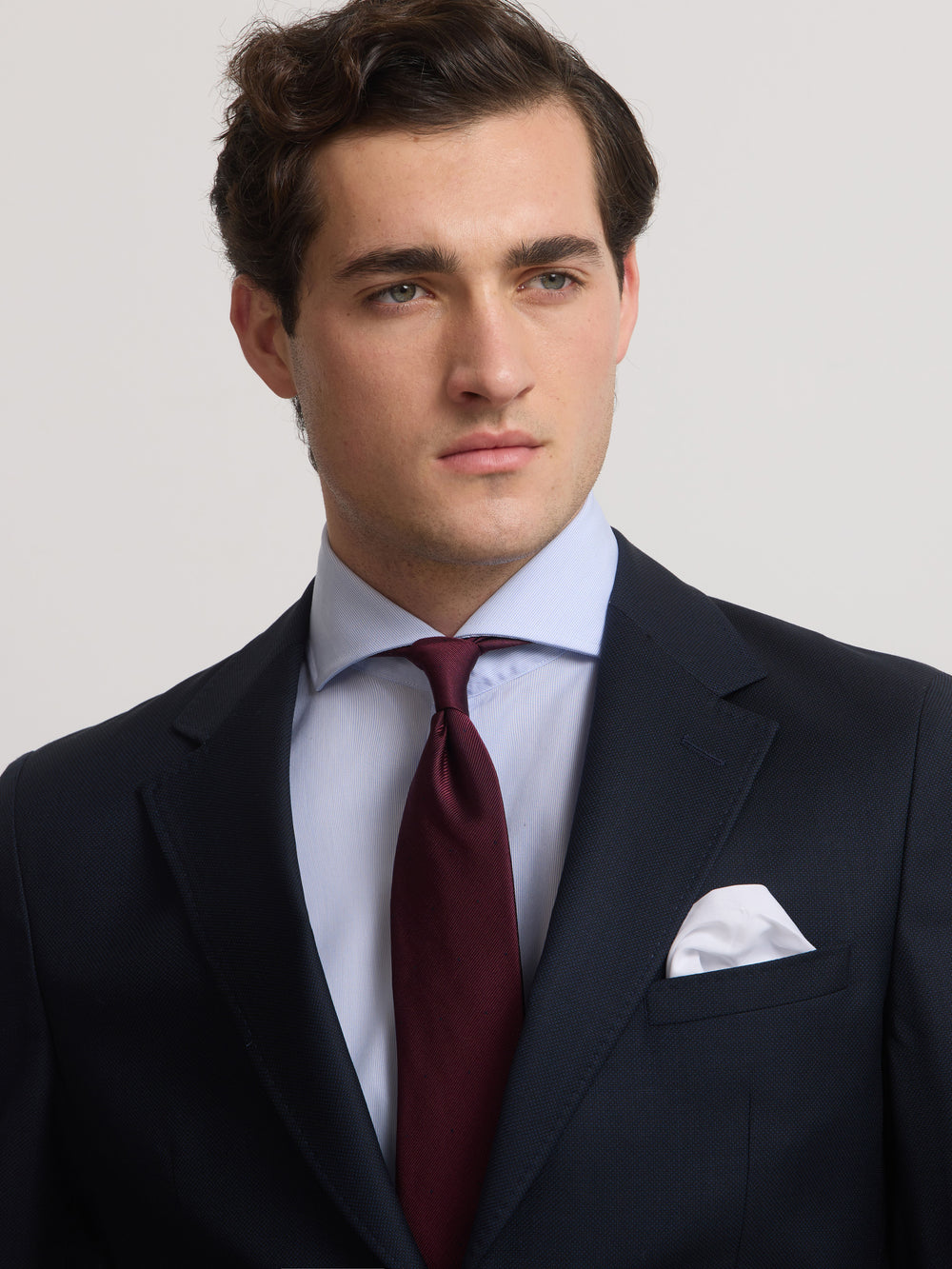 Americana suit ojo de perdiz navy