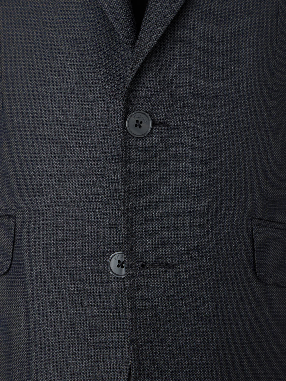 Grey birdseye suit jacket