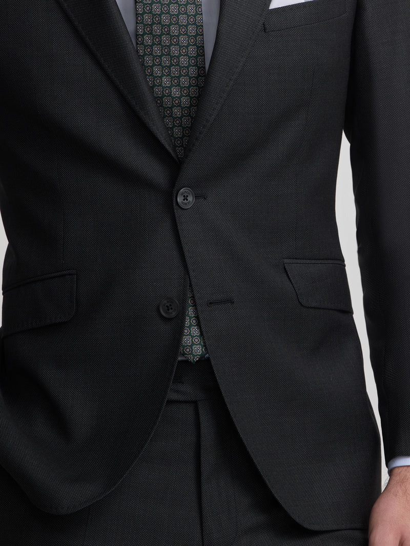 Veste de costume œil de perdrix gris