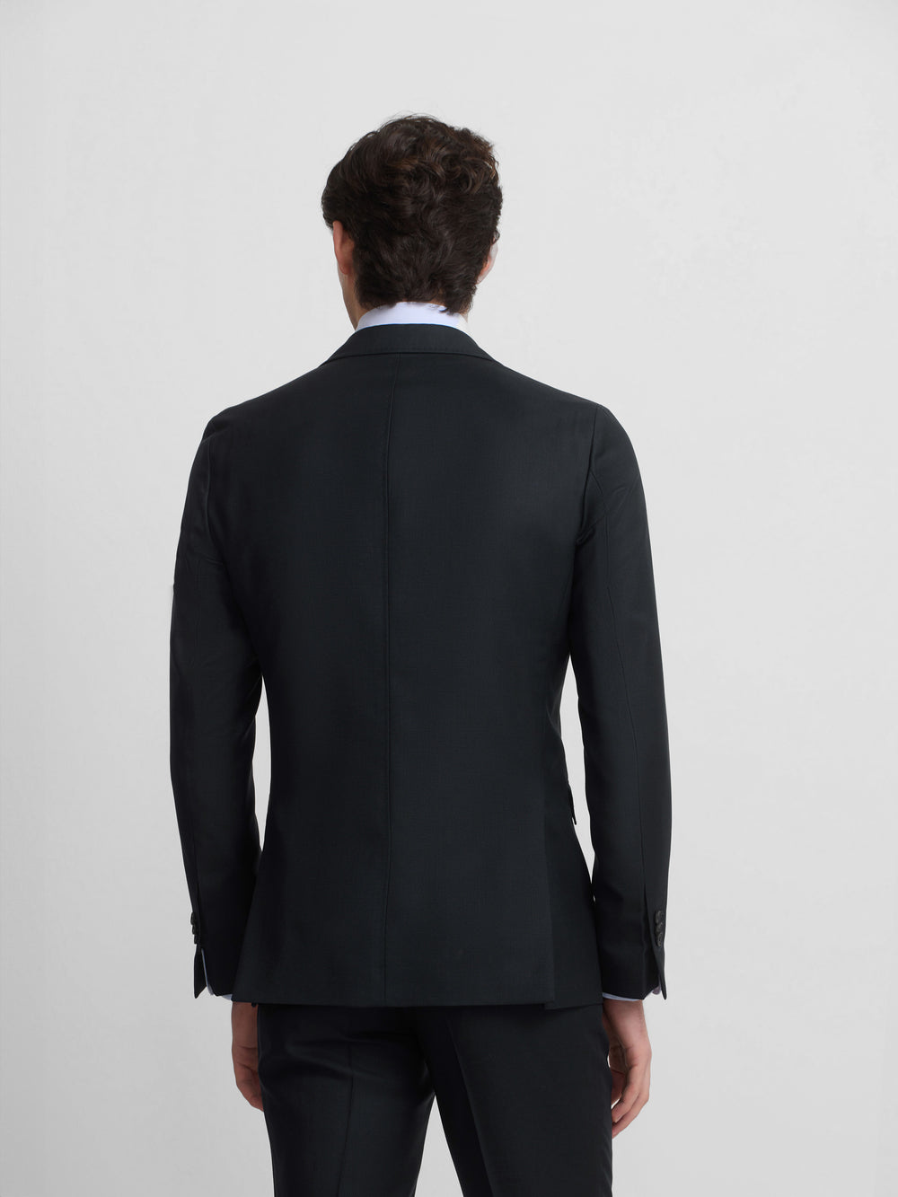 Grey birdseye suit jacket