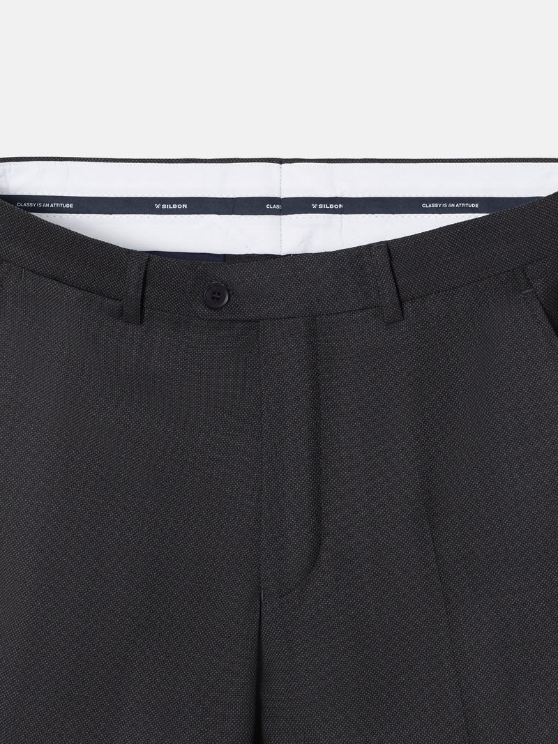 Pantalon de costume œil de perdrix gris