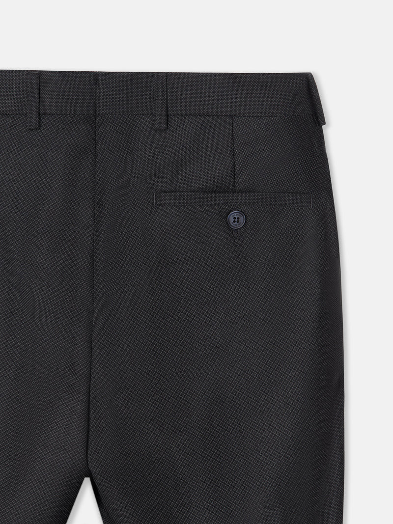 Pantalon de costume œil de perdrix gris