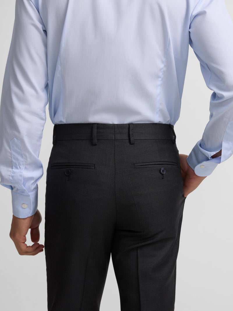 Pantalon de costume œil de perdrix gris