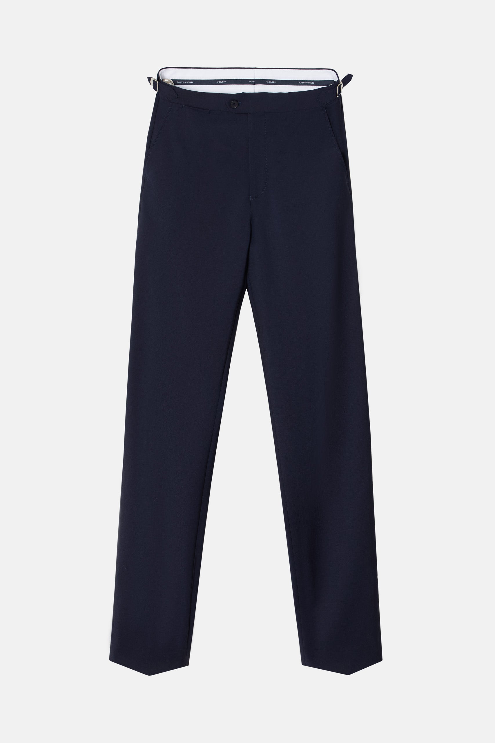 Pantalon chaque stretch azul claro
