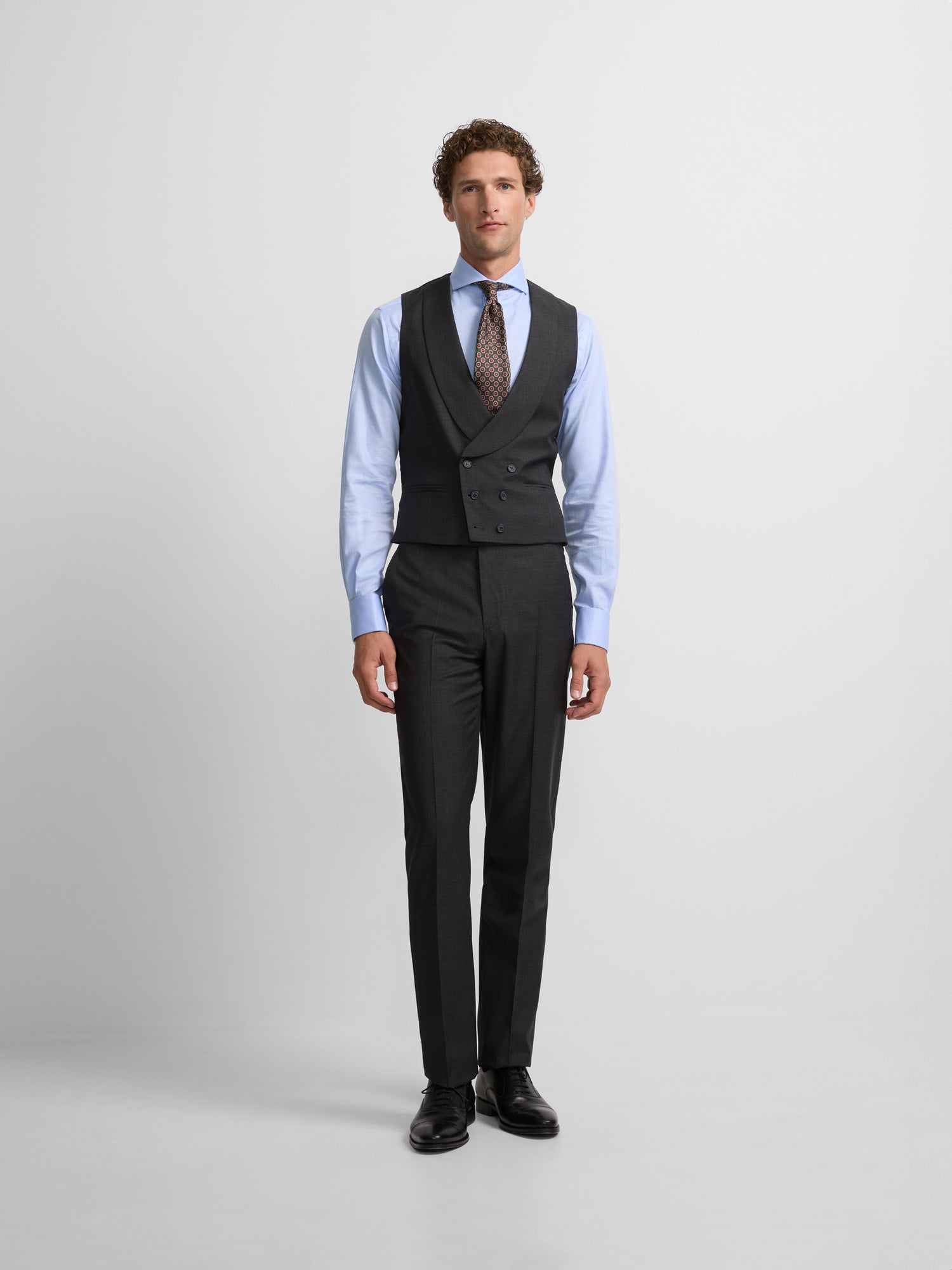 Grey stretch chaque trousers