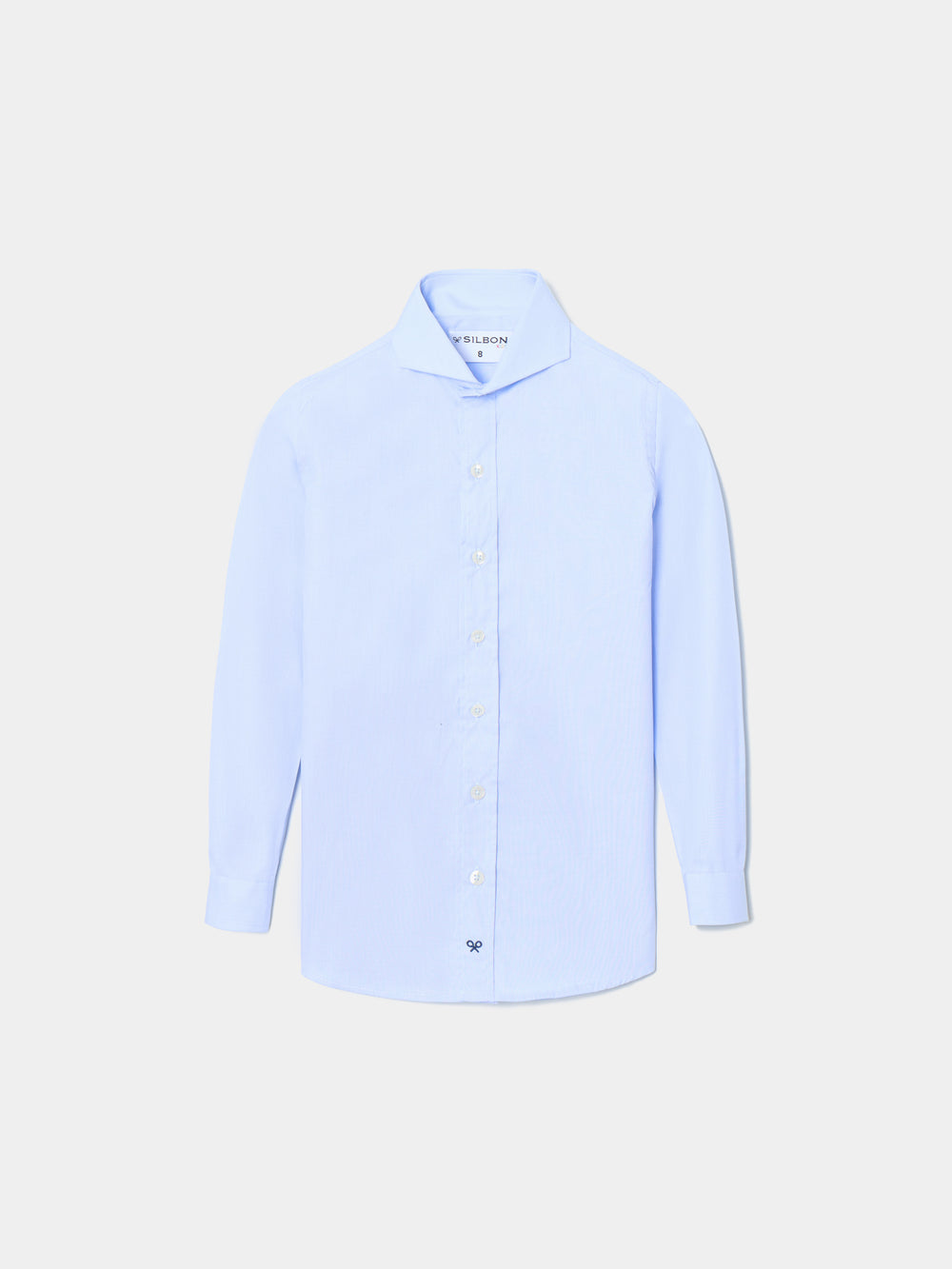 Kids dress shirt with simple cuff in light blue