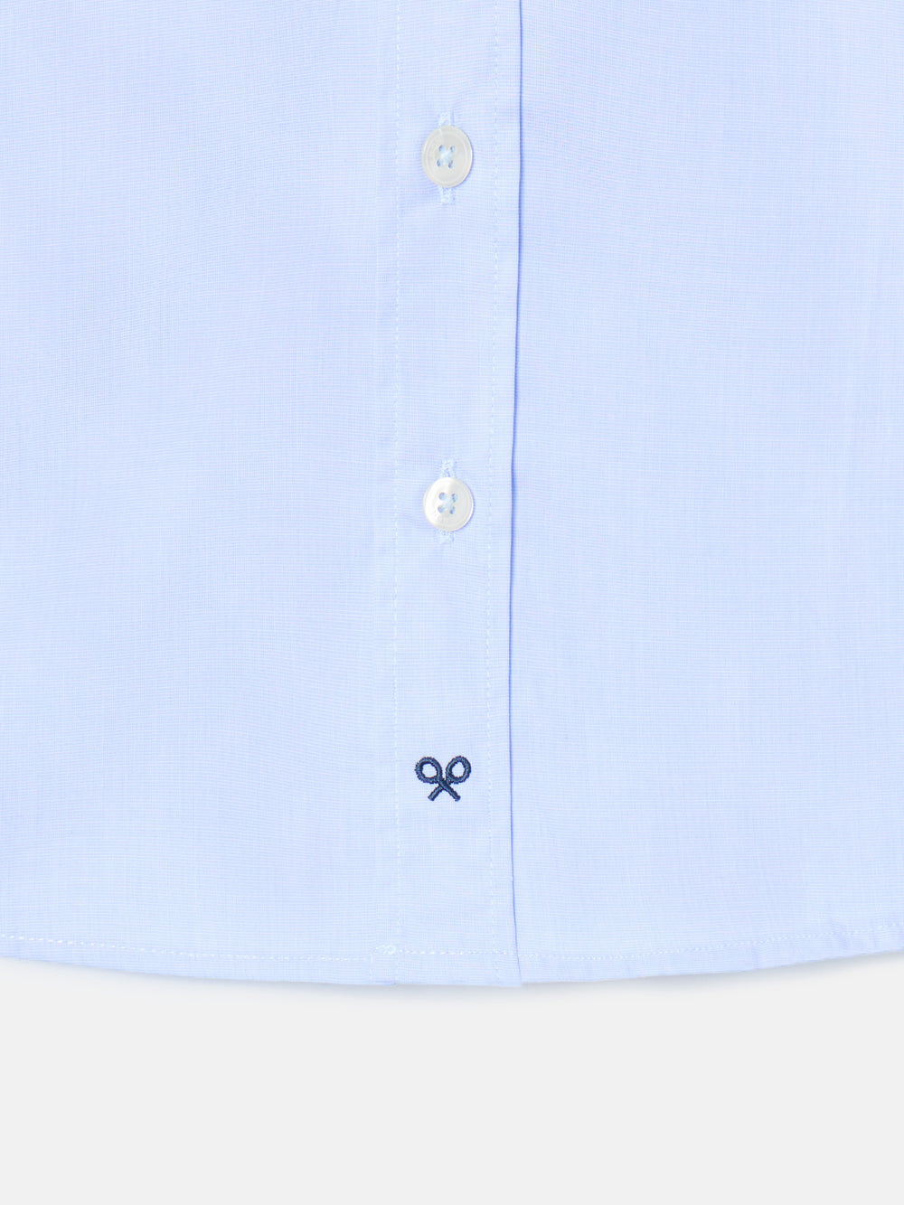 Kids dress shirt with simple cuff in light blue