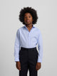 Camisa vestir kids puño simple celeste