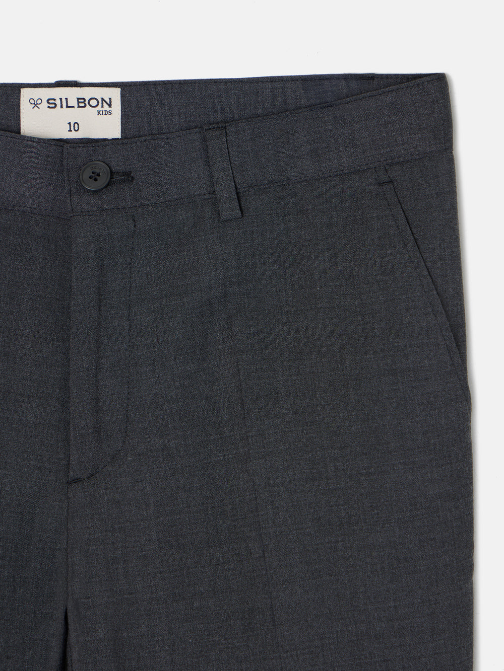 Pantalon habillé classique gris enfant