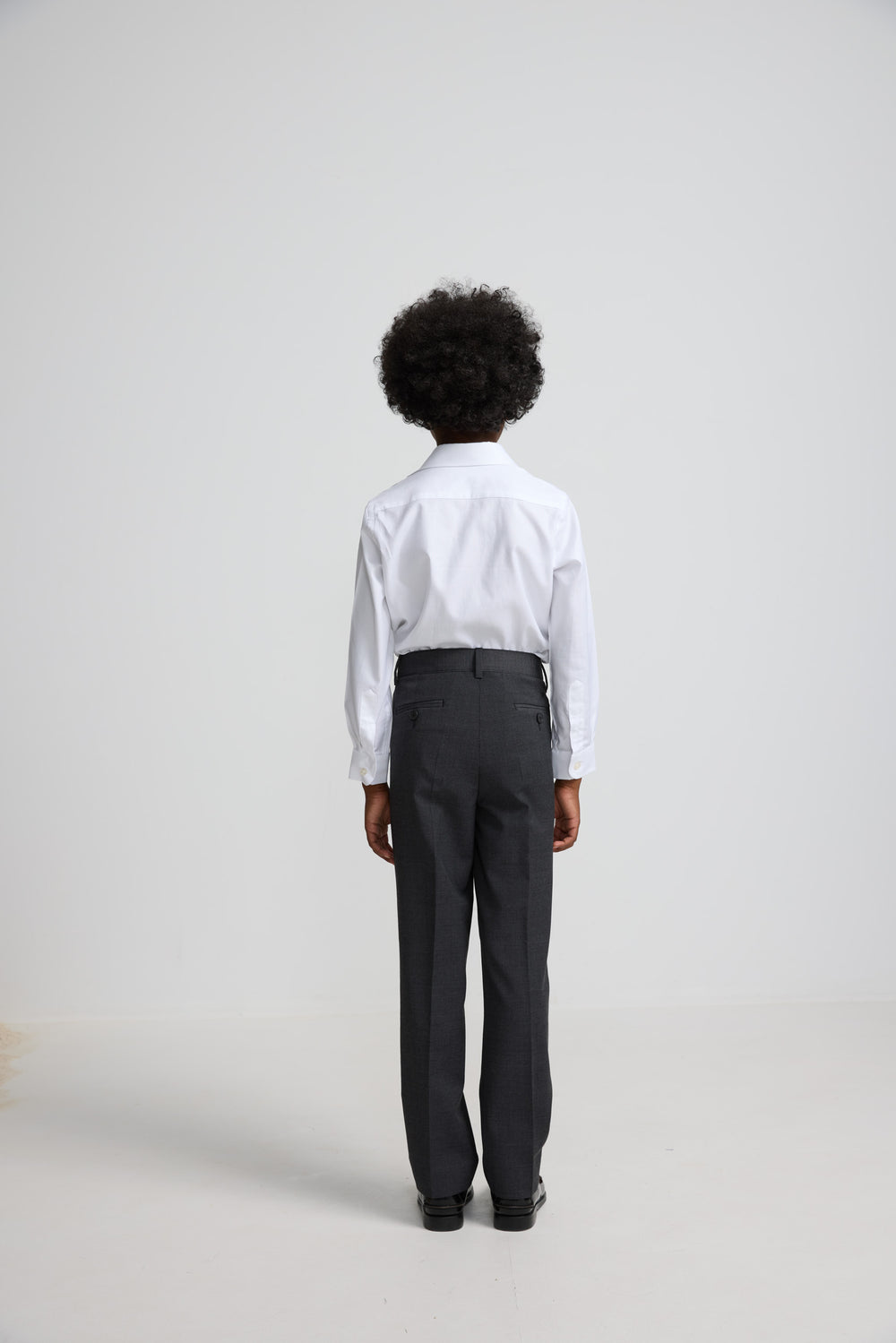 Pantalon habillé classique gris enfant