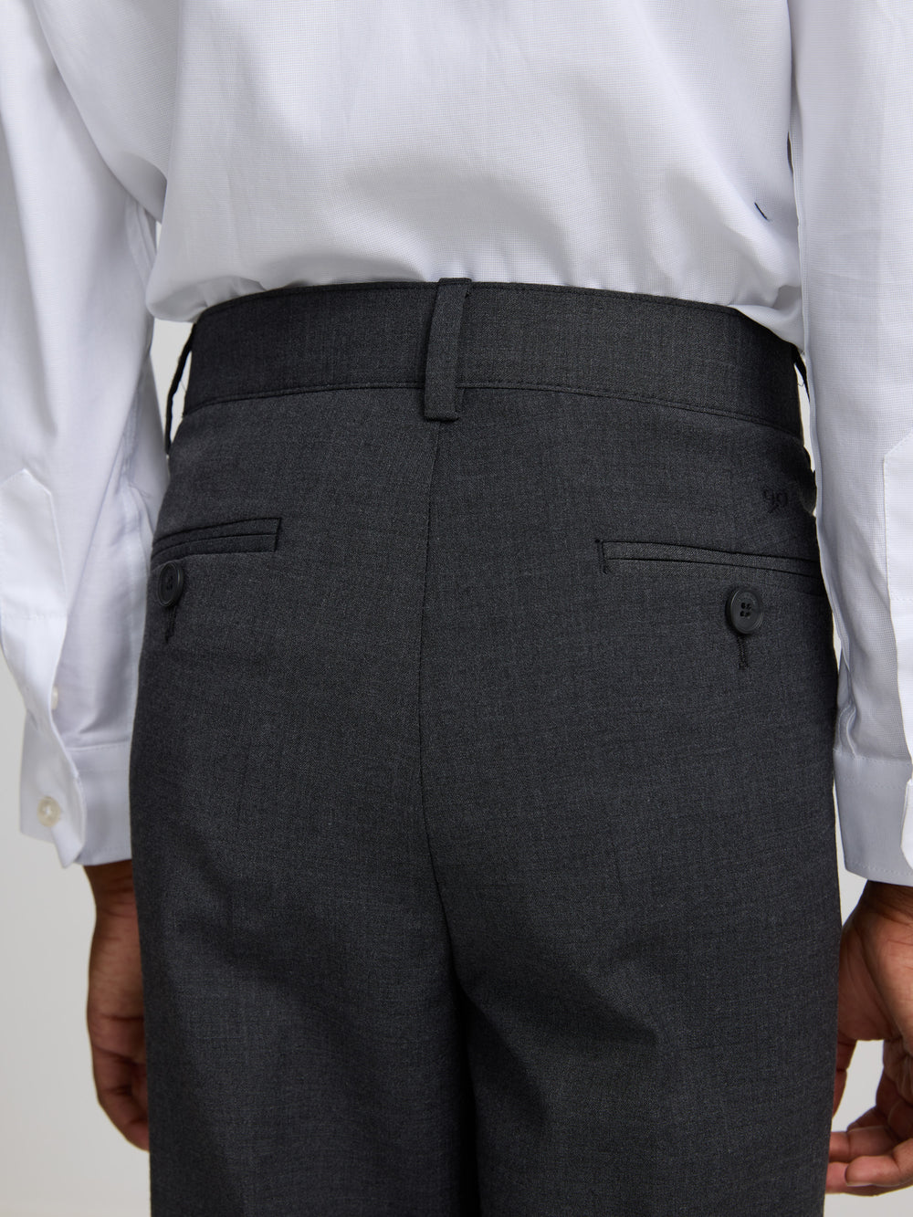 Pantalon habillé classique gris enfant