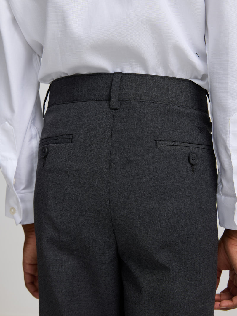 Pantalon habillé classique gris enfant