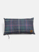 Almofada retangular xadrez tartan verde