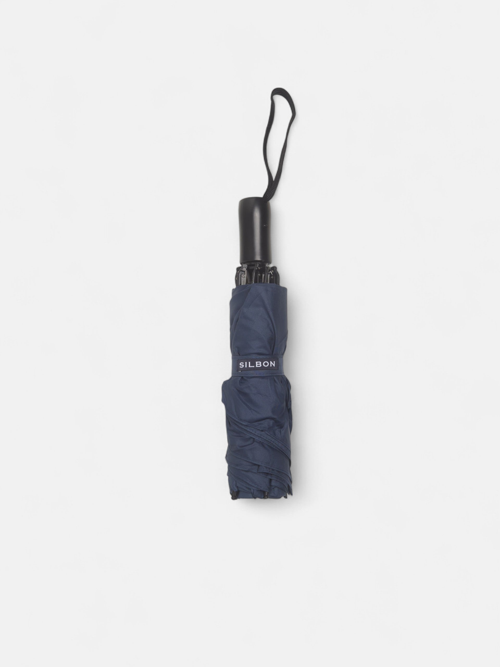 Silbon navy blue folding umbrella