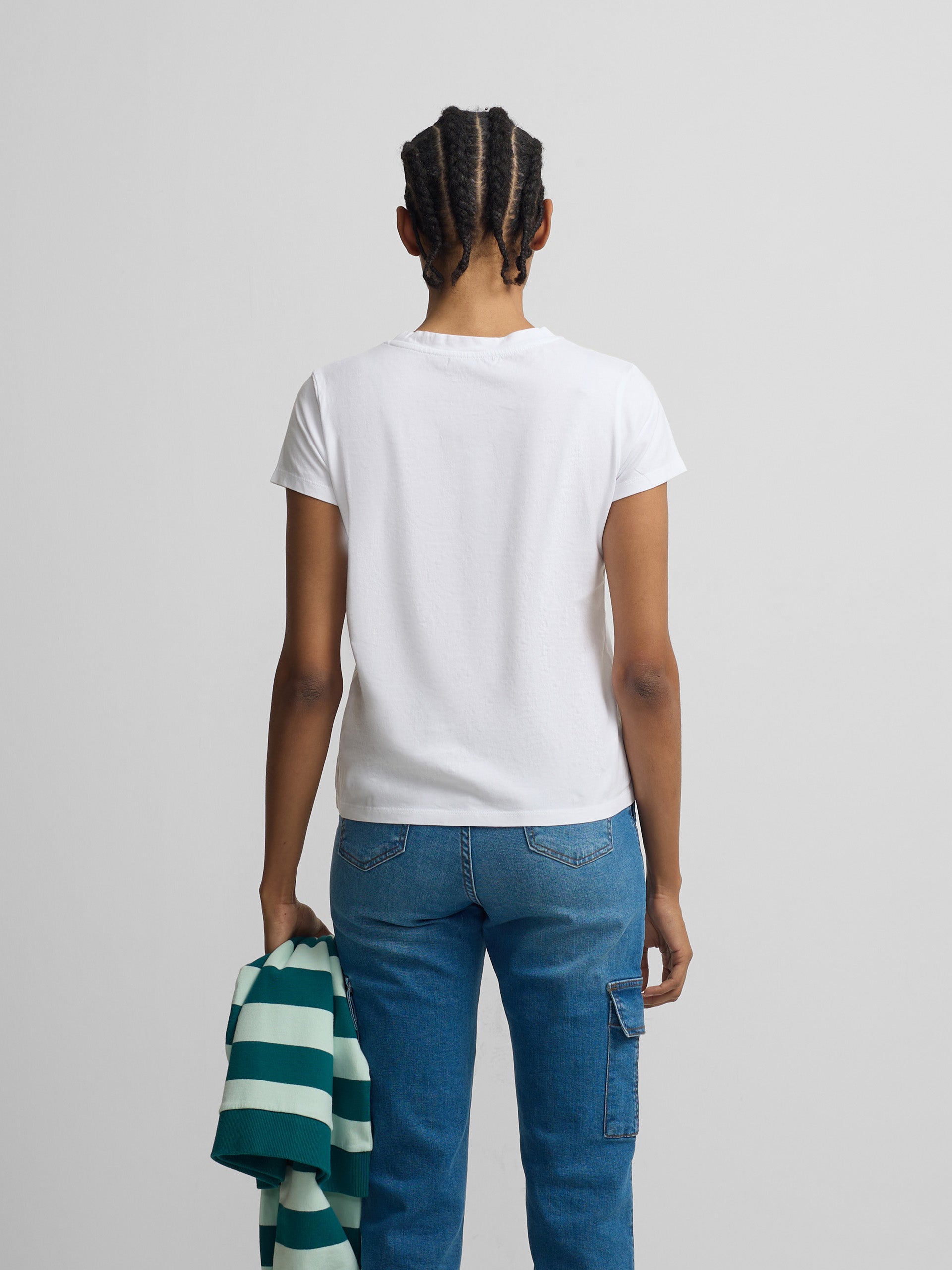 T-shirt femme classique blanche