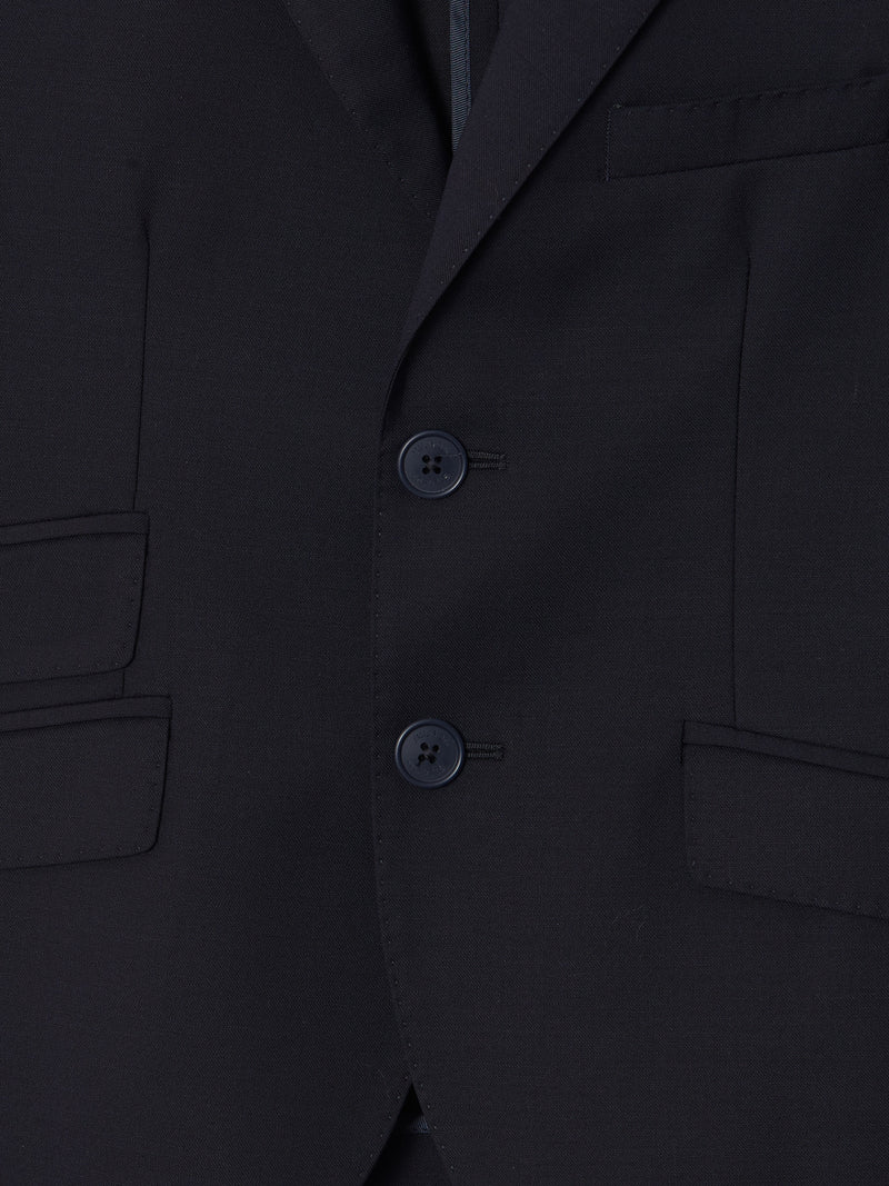 Blazer clássico liso azul-marinho para crianças