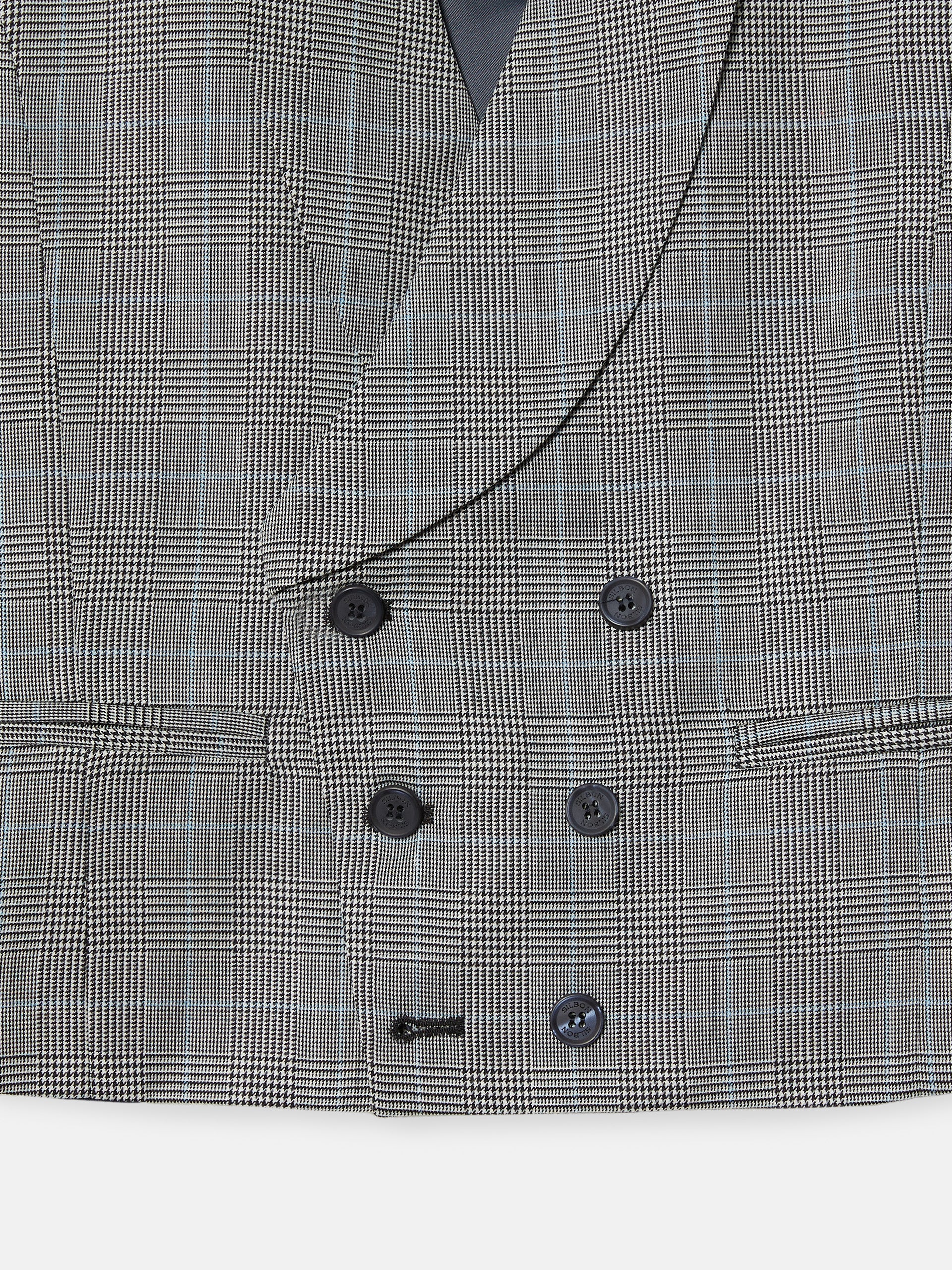 Chaleco chaque silbon principe de gales gris