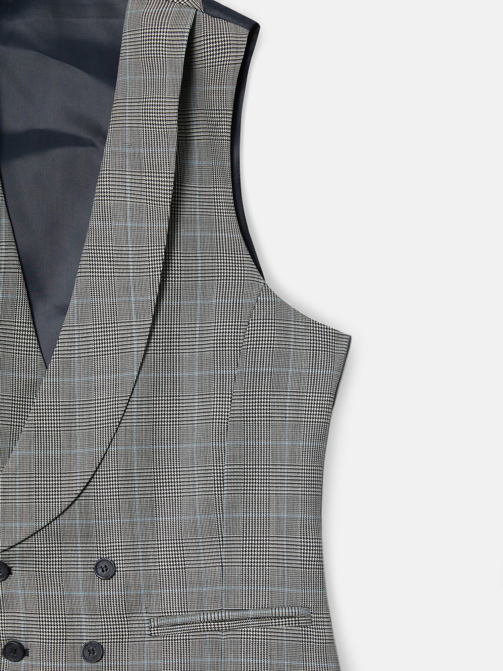 Chaleco chaque silbon principe de gales gris