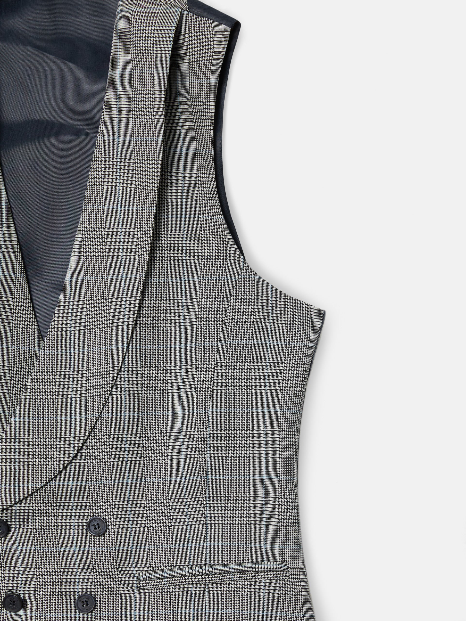 Chaleco chaque silbon principe de gales gris