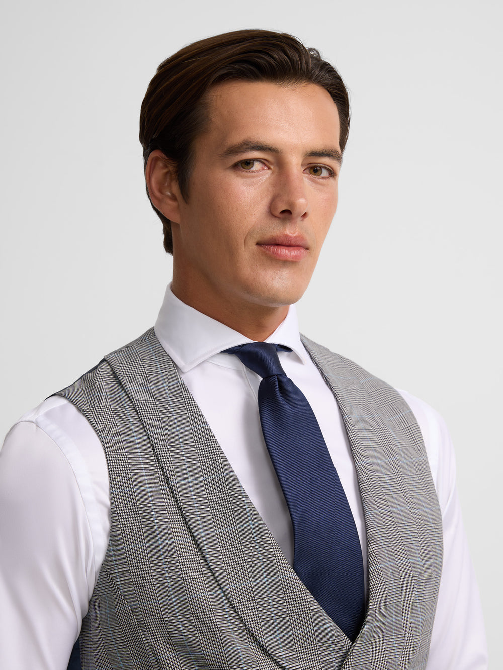 Chaleco chaque silbon principe de gales gris