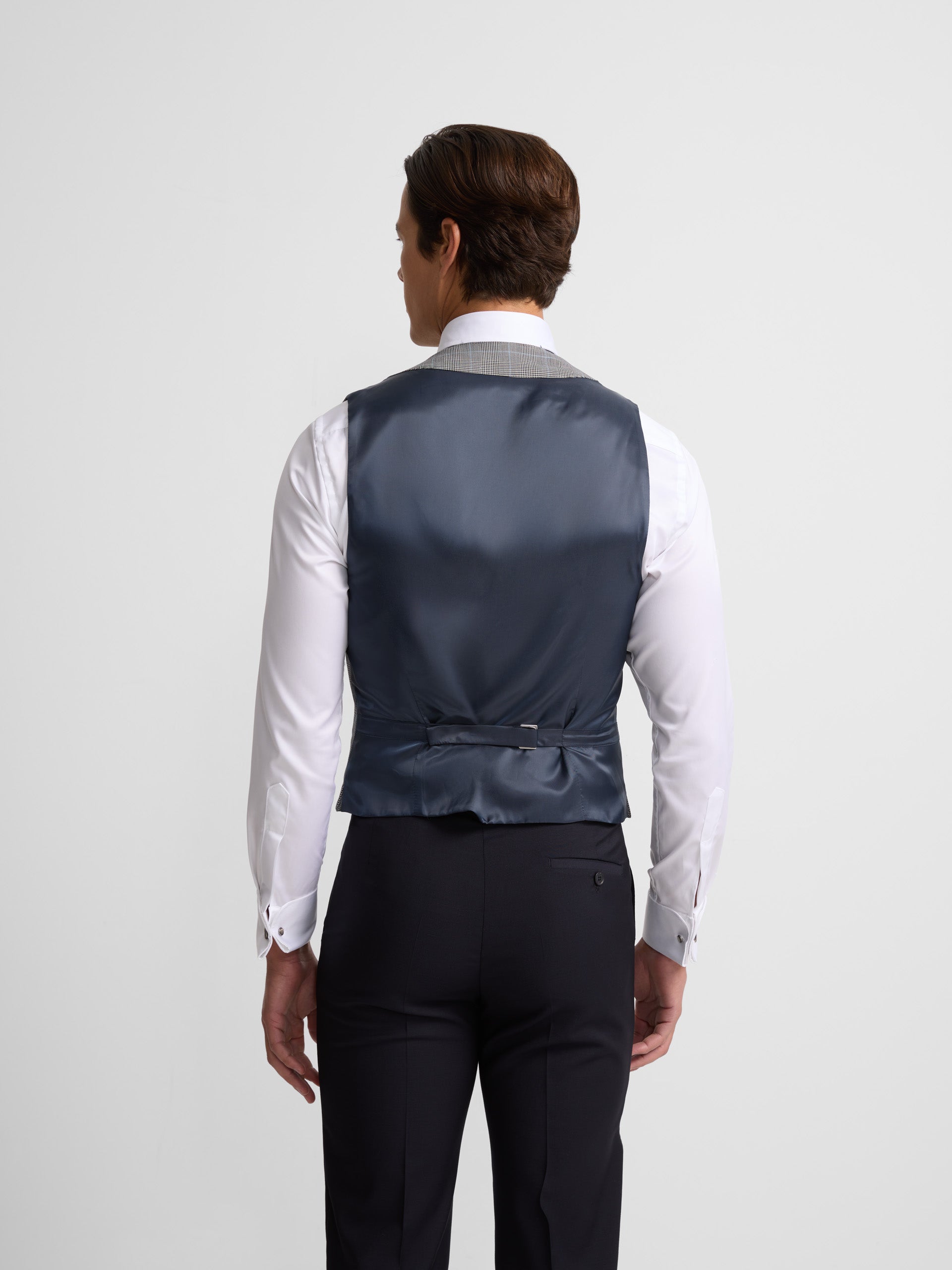Chaleco chaque silbon principe de gales gris