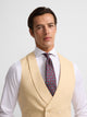 Gilet chaque col rond camel