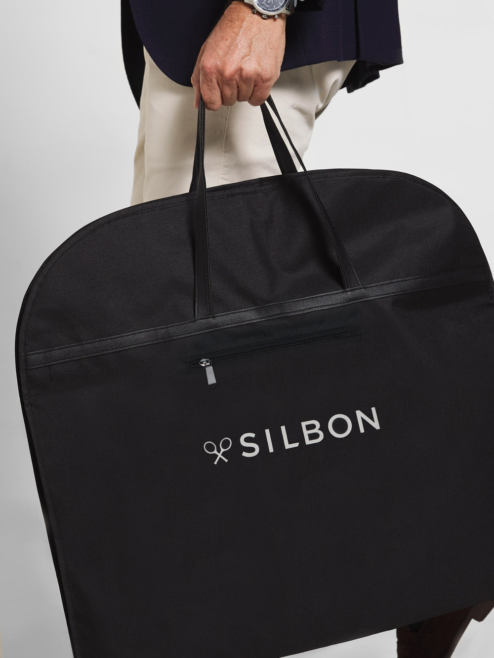 Black garment bag
