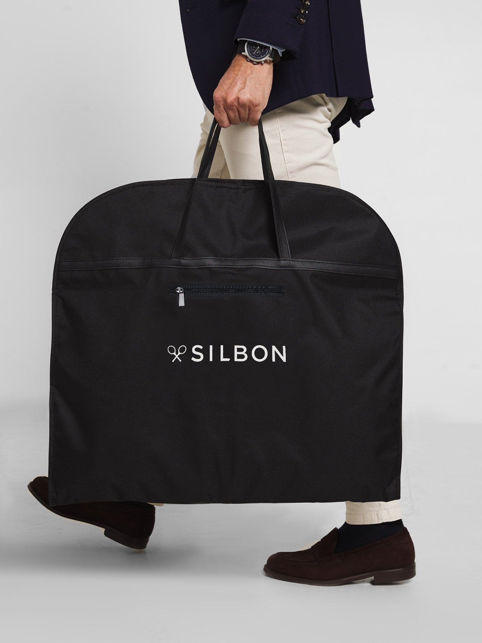 Black garment bag