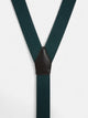 Plain green Silbon suspenders