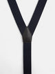 Silbon navy blue polka dot suspenders