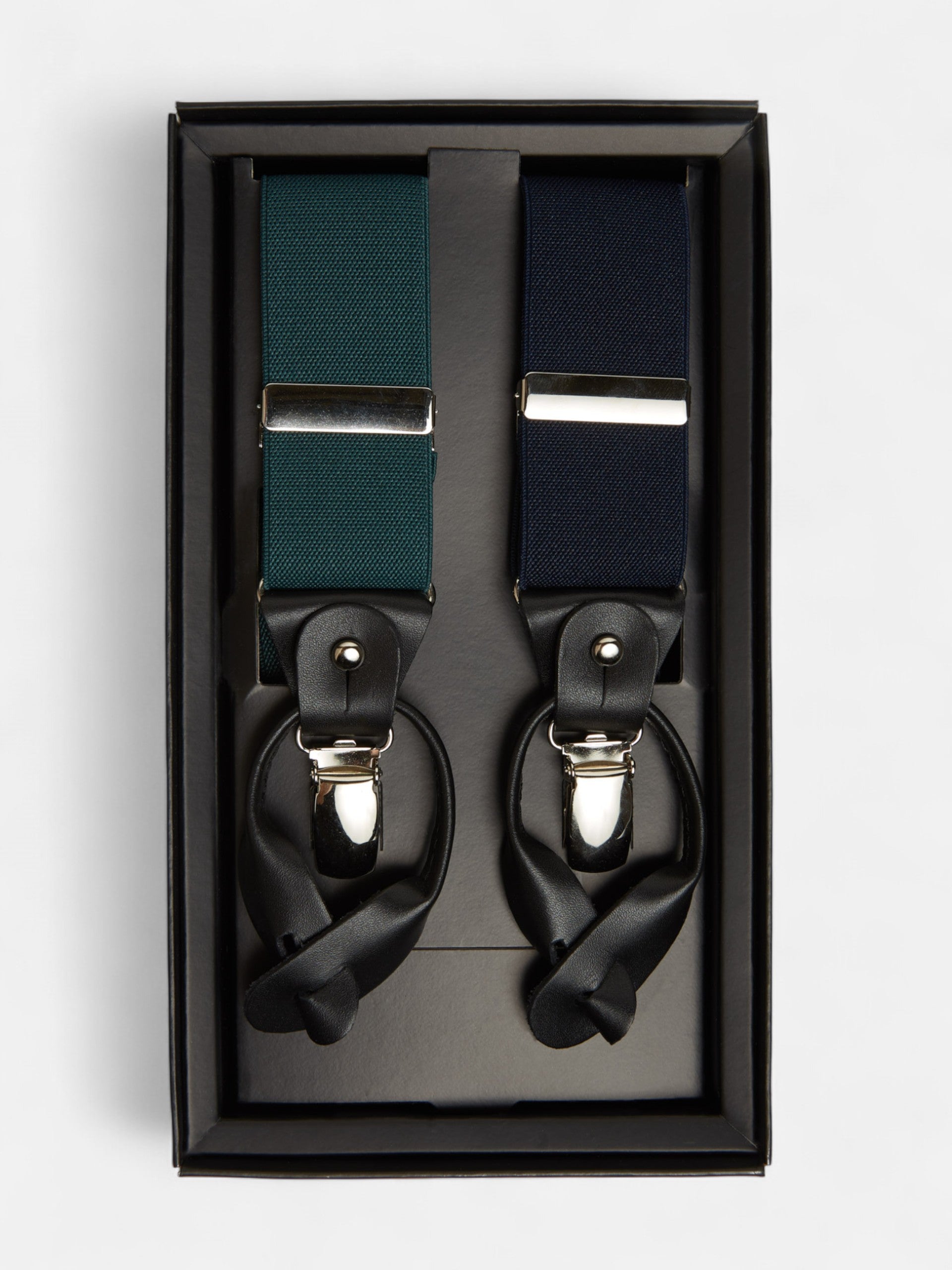 Silbon multicolor suspenders