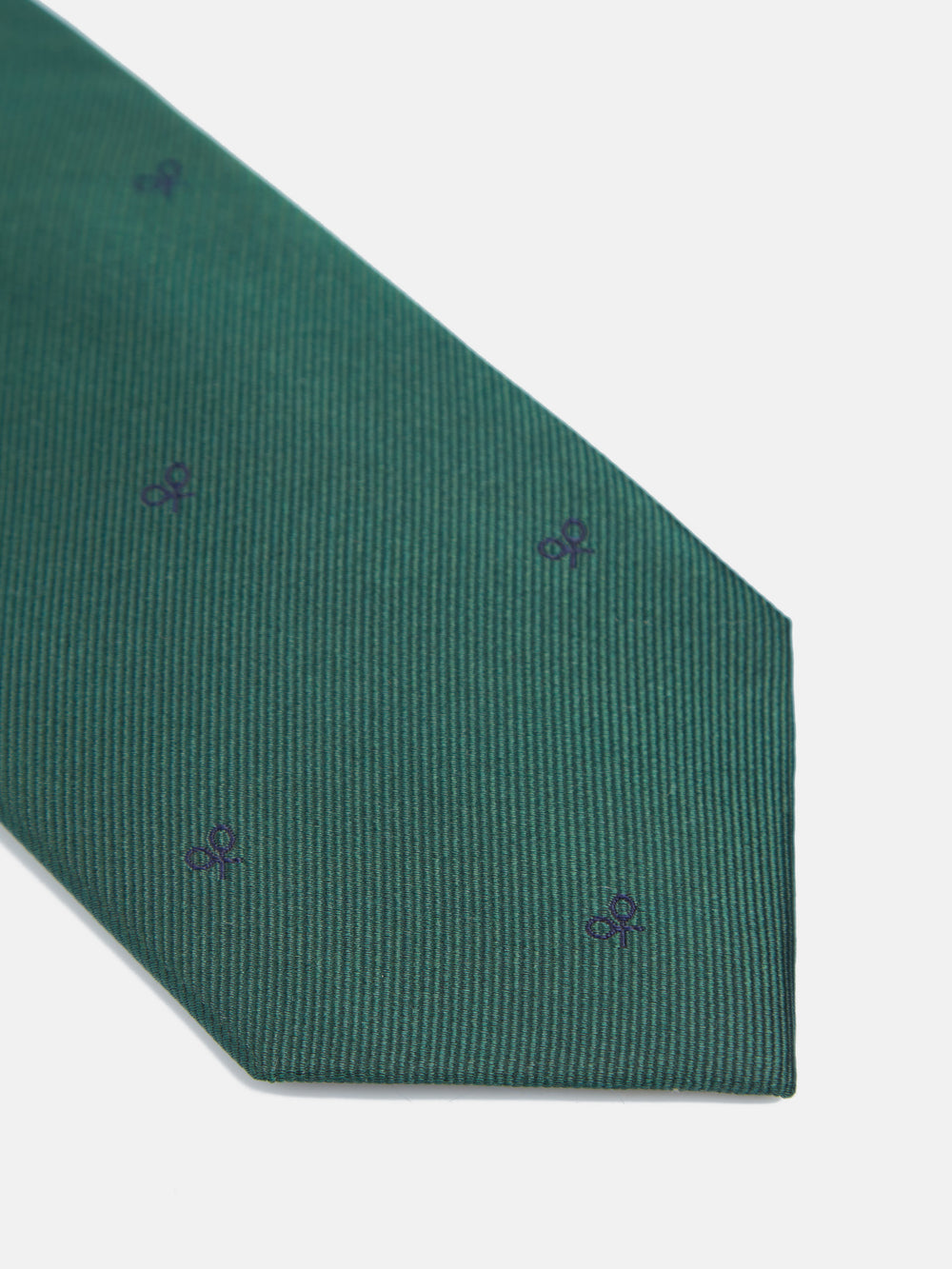 Gravata Silbon motivos raquetes verde