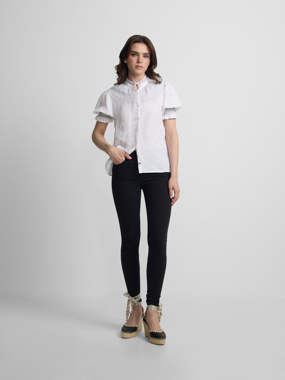 Pantalon femme slim fit noir