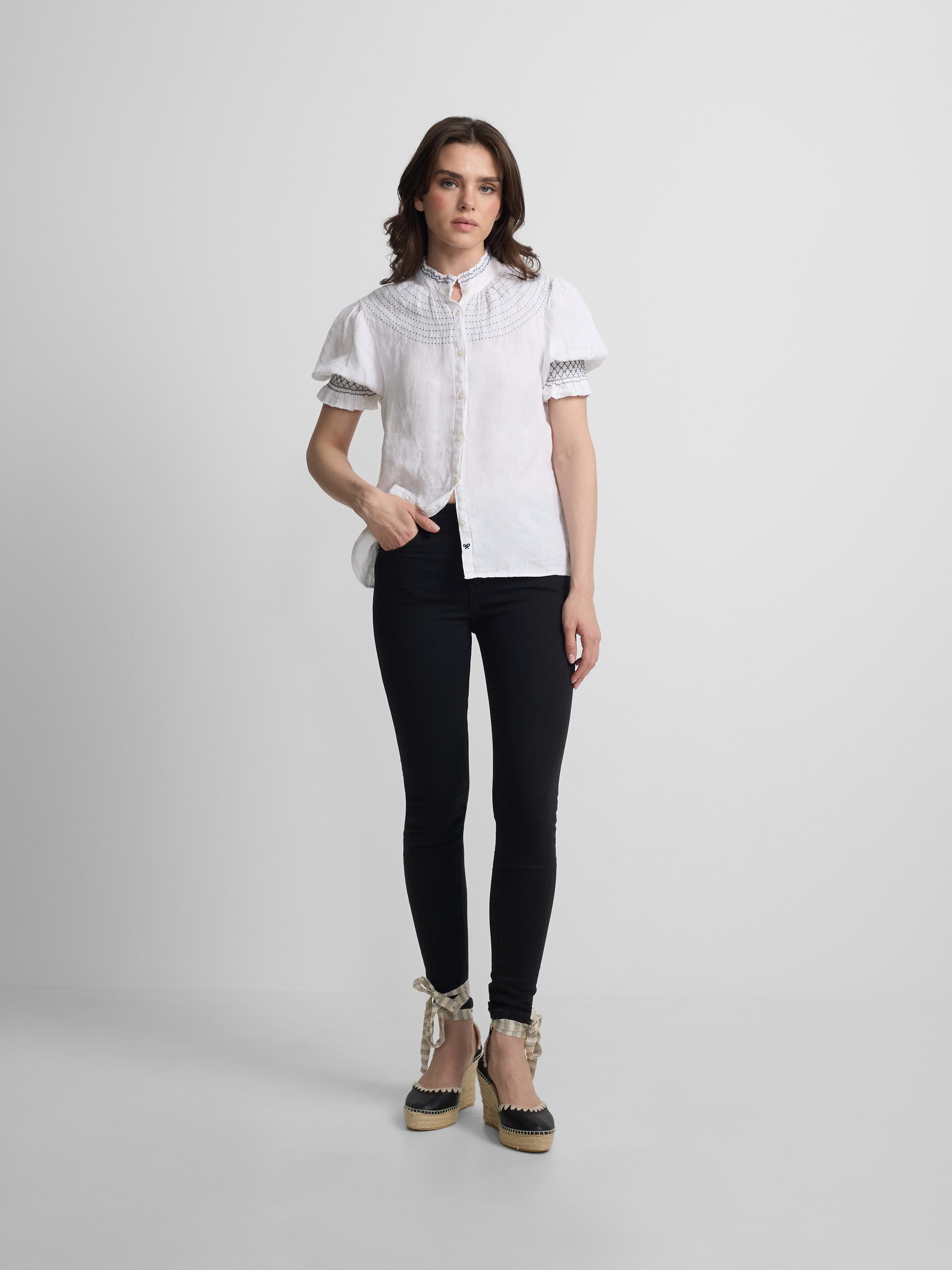 Pantalon femme slim fit noir