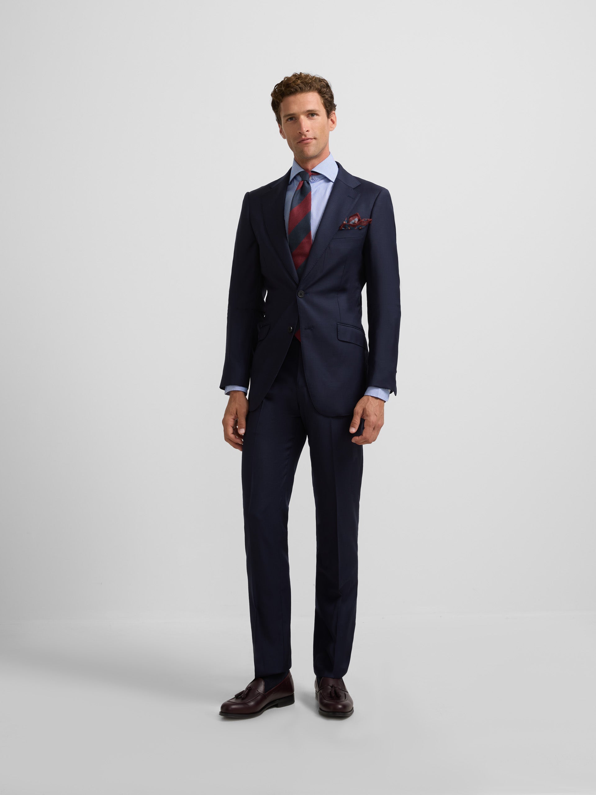 Essential medium blue suit jacket