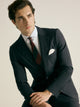 Light blue natural stretch suit jacket
