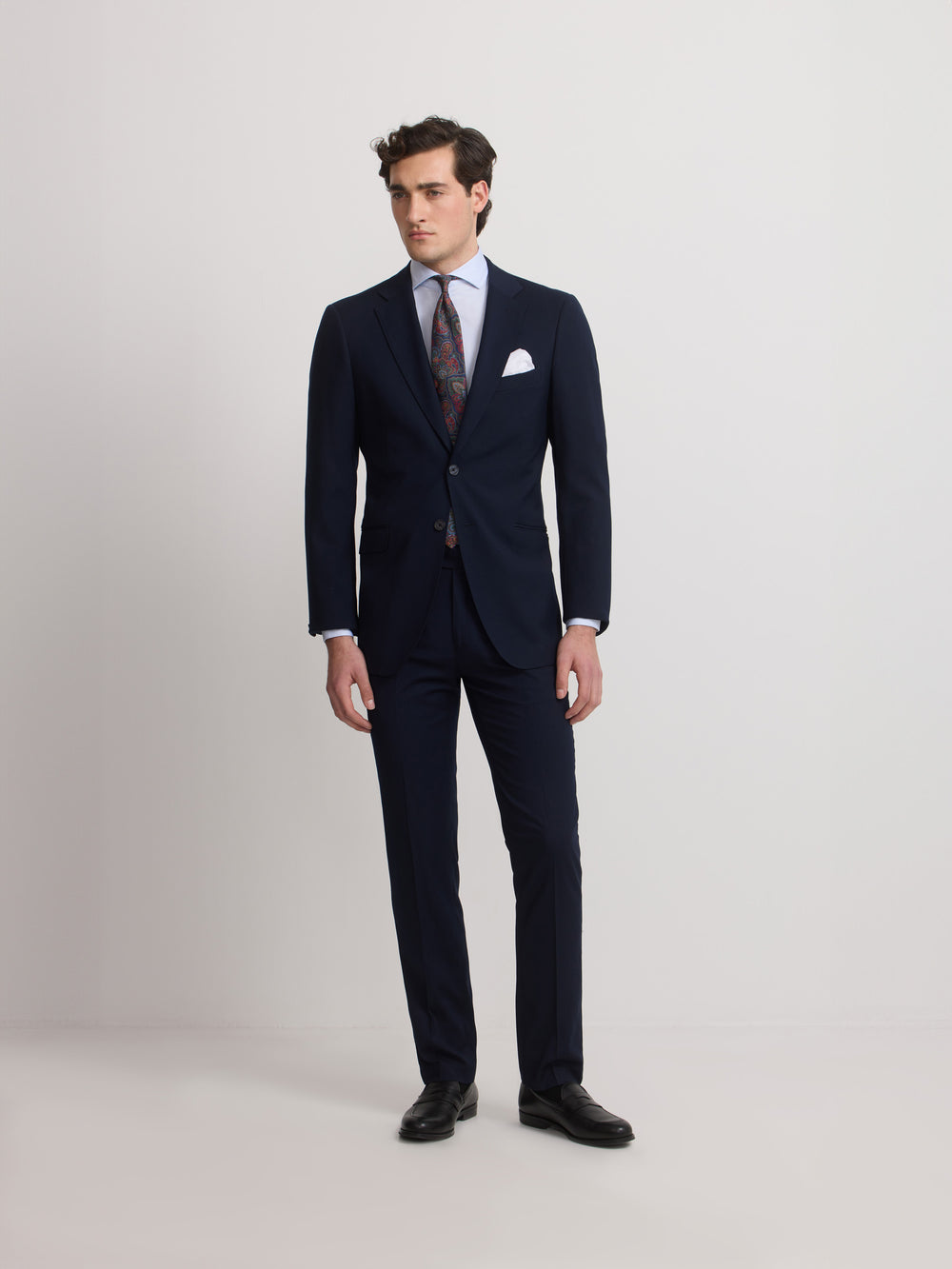 Americana traje natural stretch azul claro