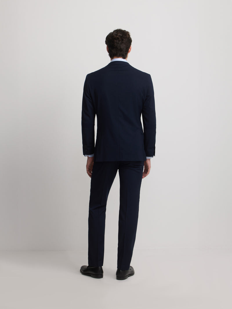 Light blue natural stretch suit jacket