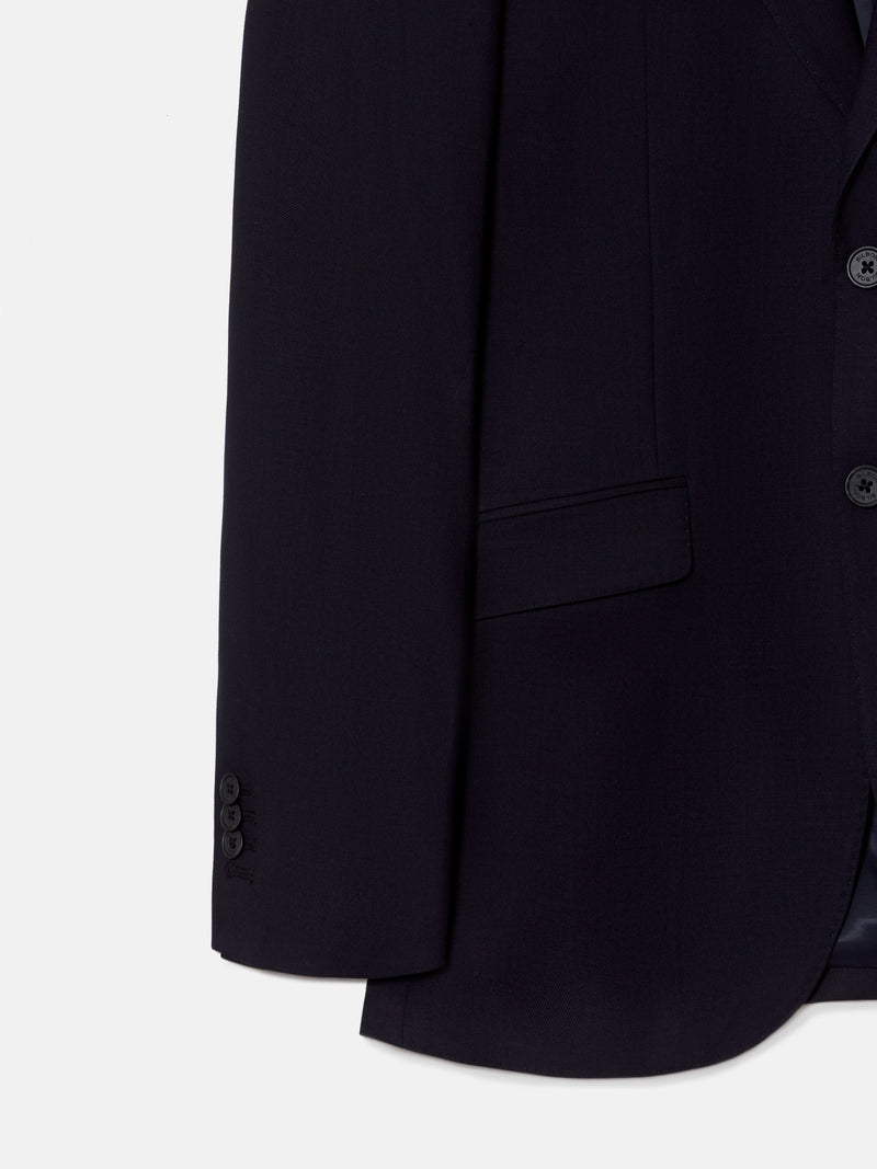 Natural stretch dark navy suit jacket