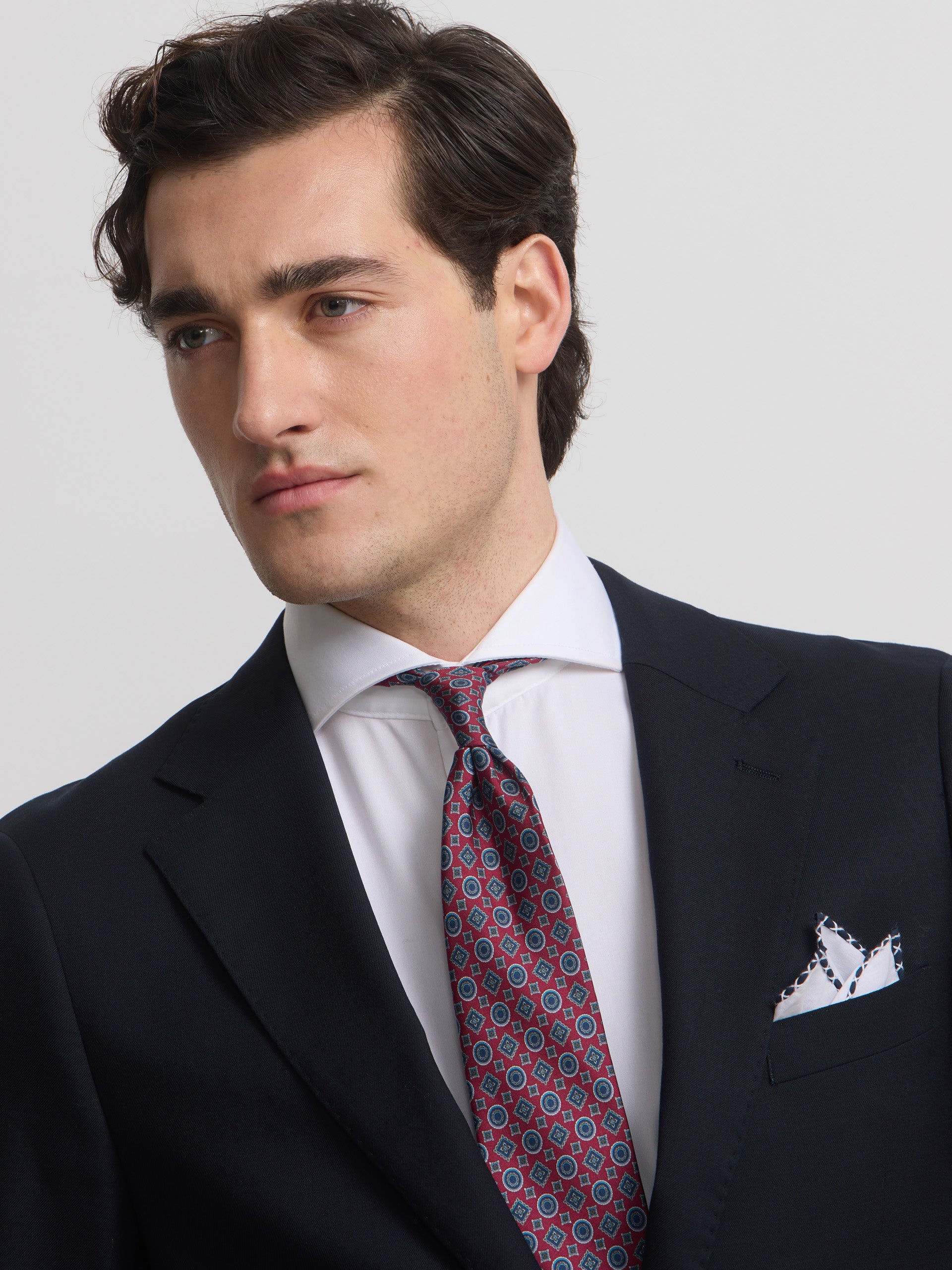Americana traje natural stretch dark navy