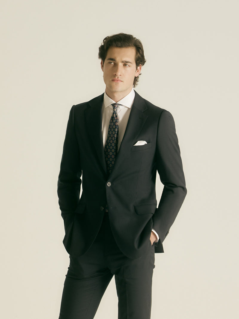 Americana traje natural stretch dark navy