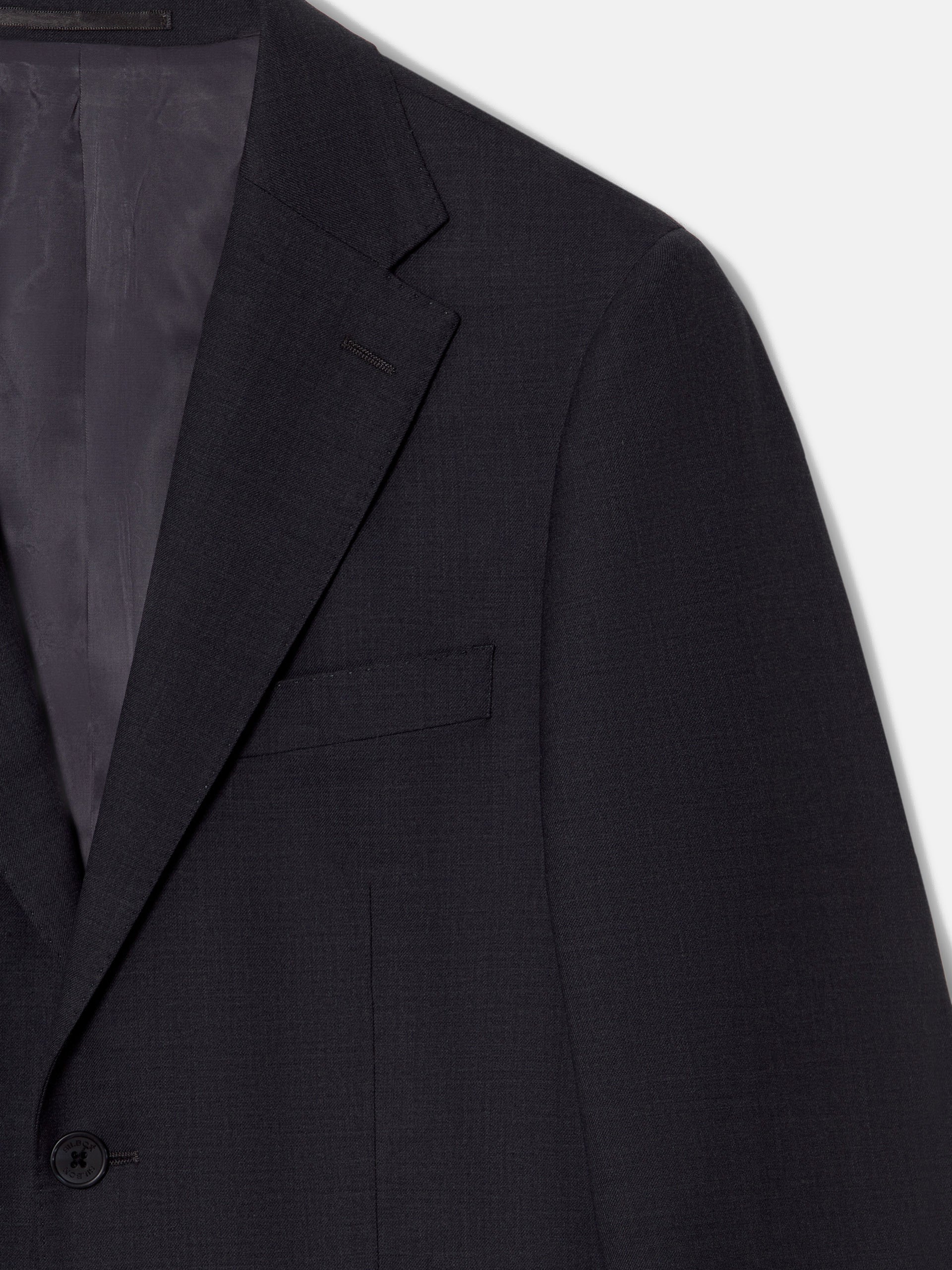 Blazer de fato natural stretch cinzento