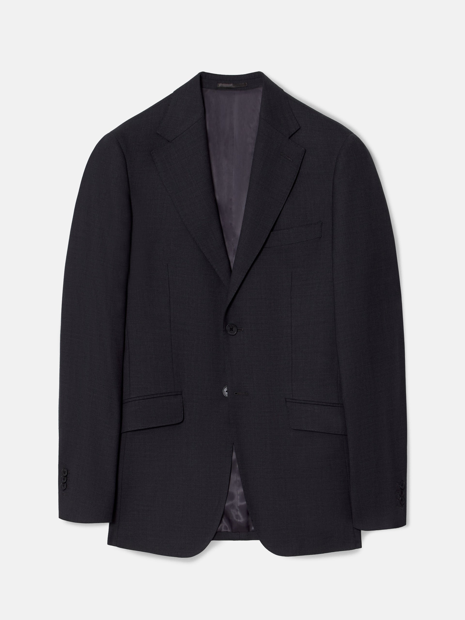 Blazer de fato natural stretch cinzento