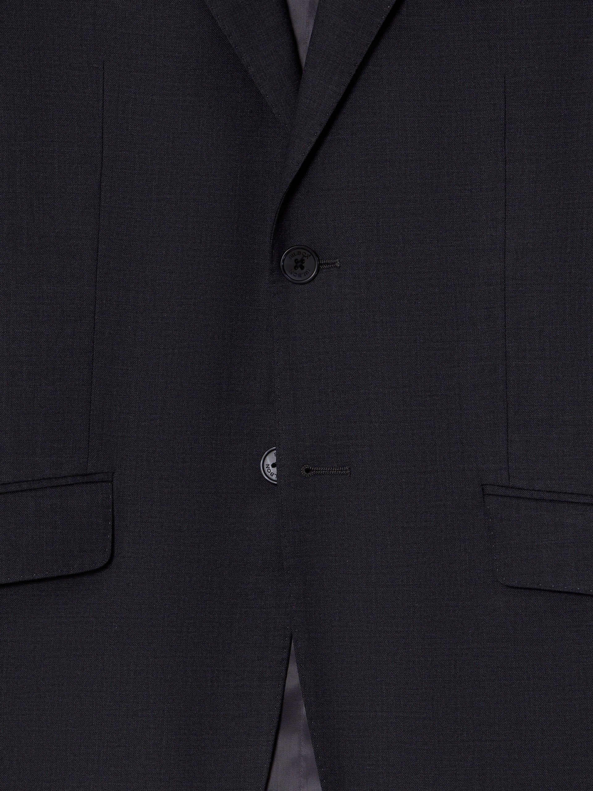Blazer de fato natural stretch cinzento