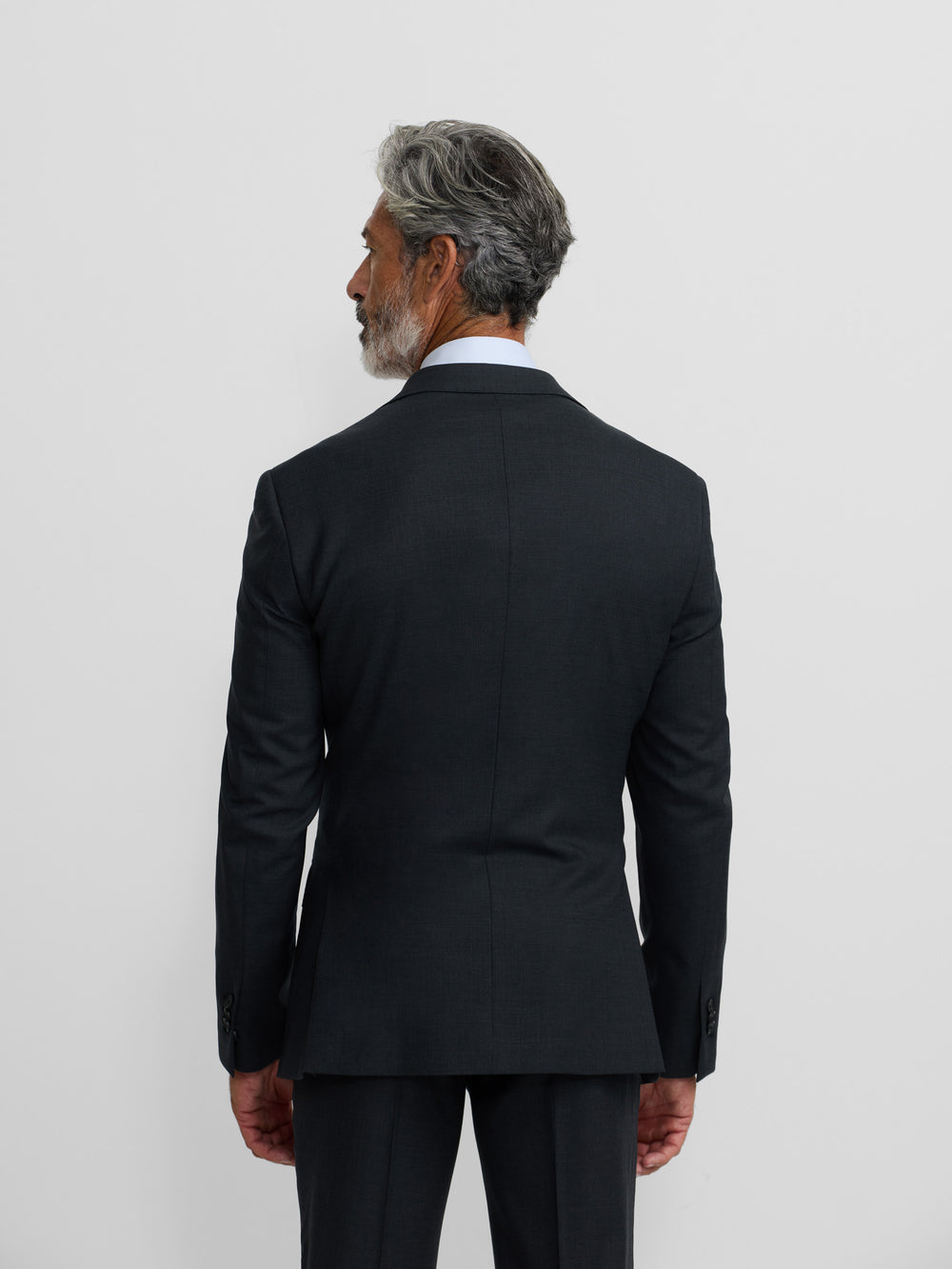 Natural stretch gray suit jacket