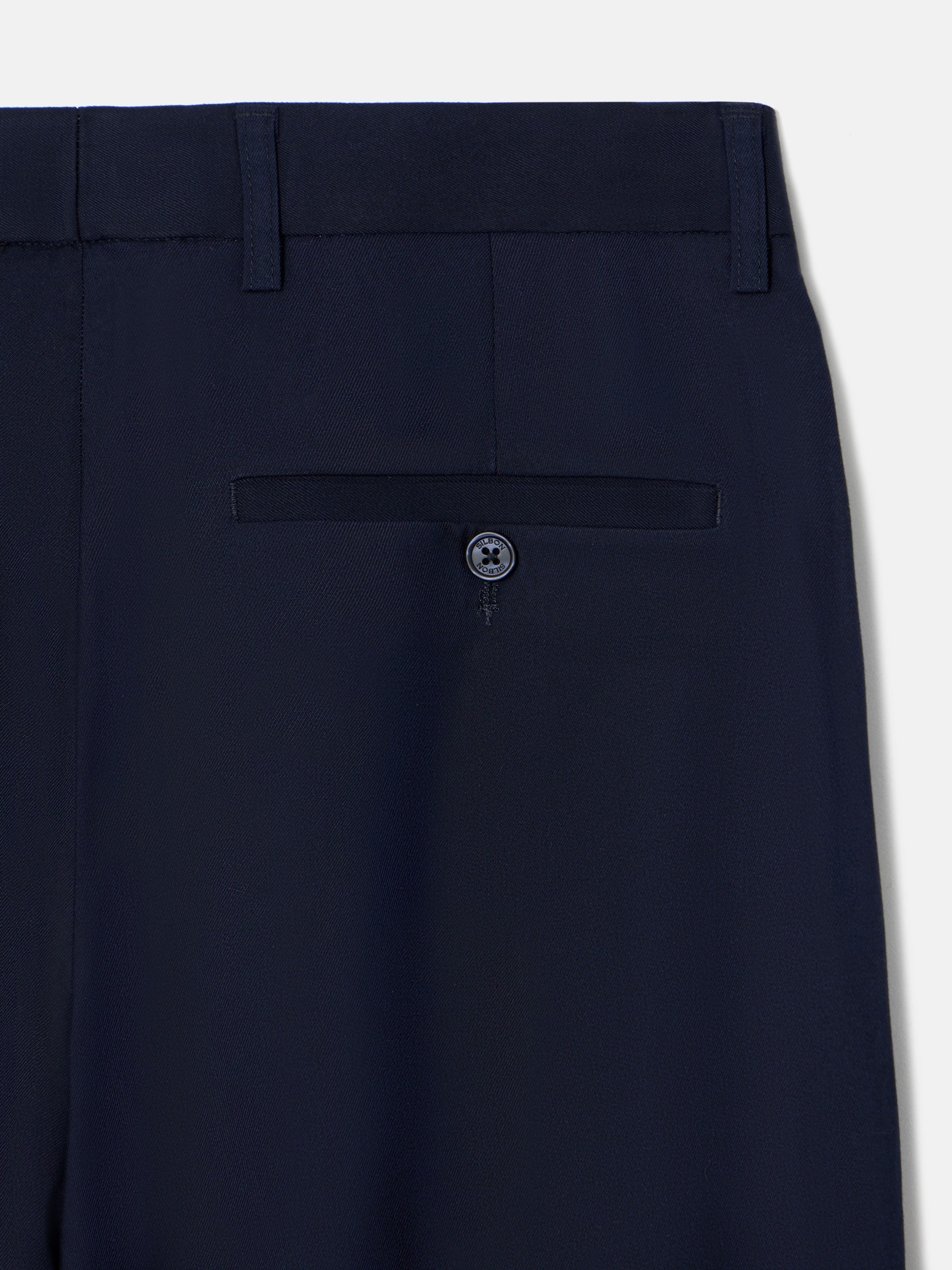 Essential navy blue suit trousers