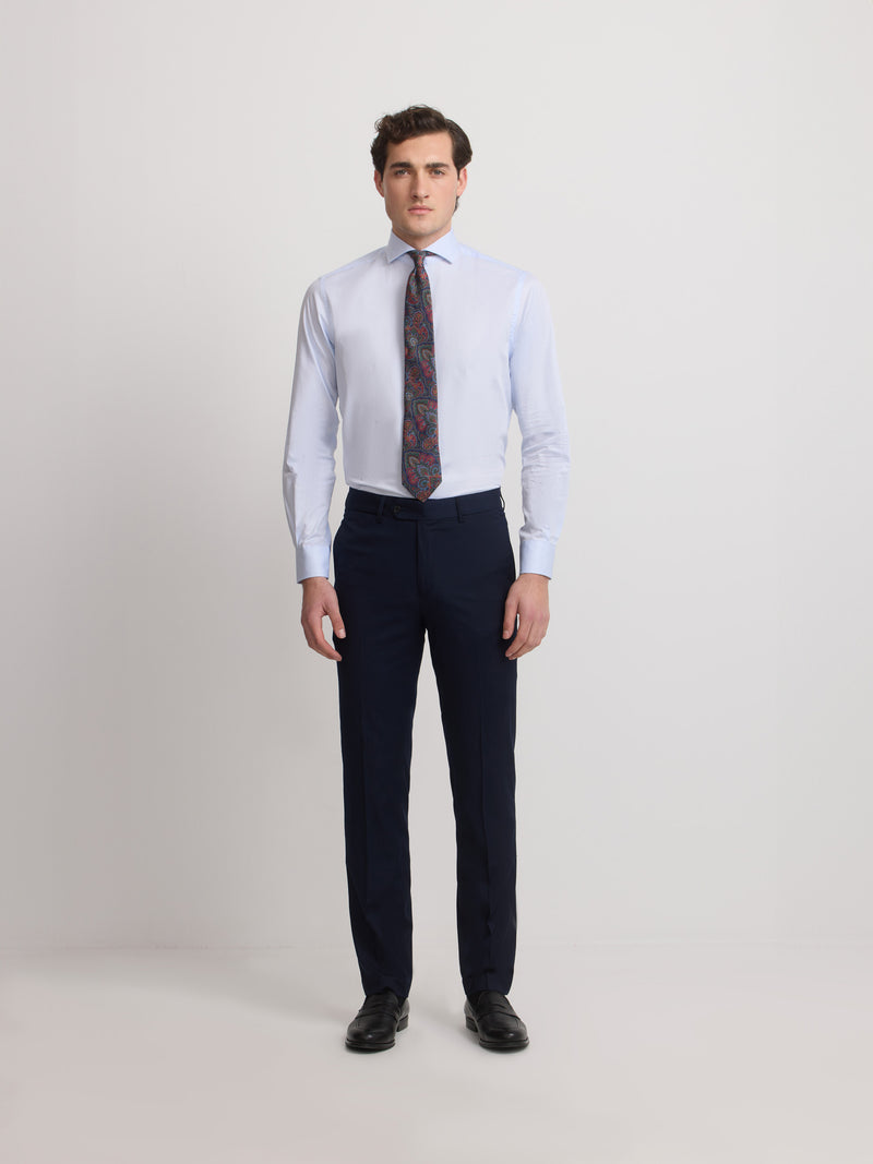 Essential navy blue suit trousers