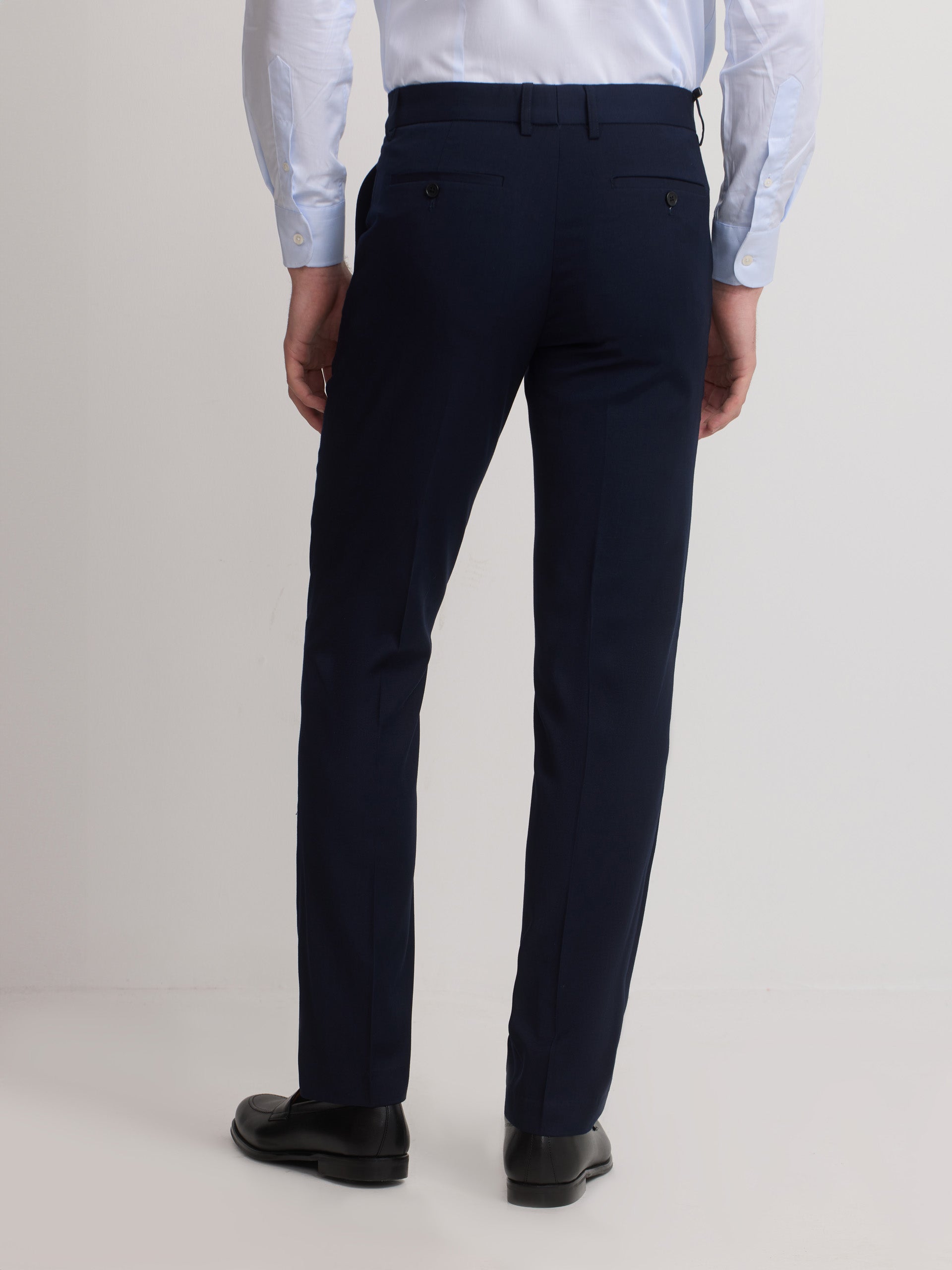 Essential navy blue suit trousers