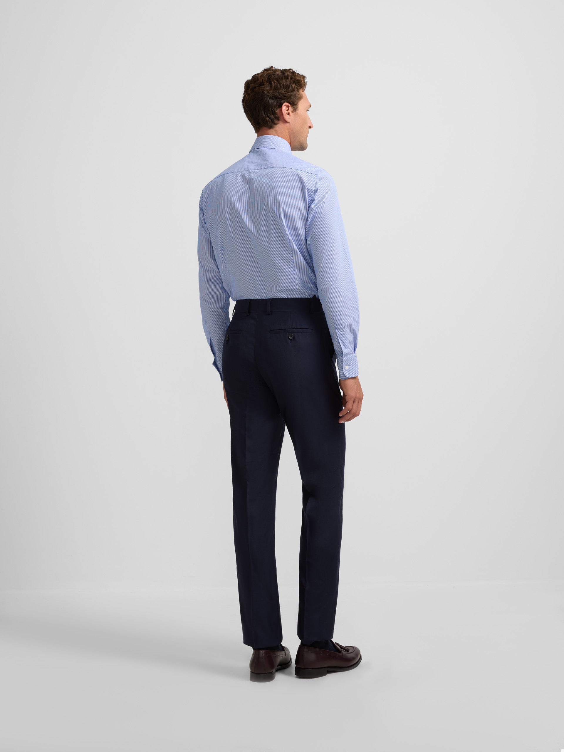 Essential medium blue suit trousers